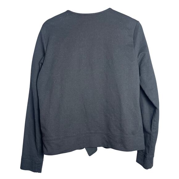 Banana Republic Factory Black Asymmetrical Zip Jacket Size Large - Picture 4 of 6